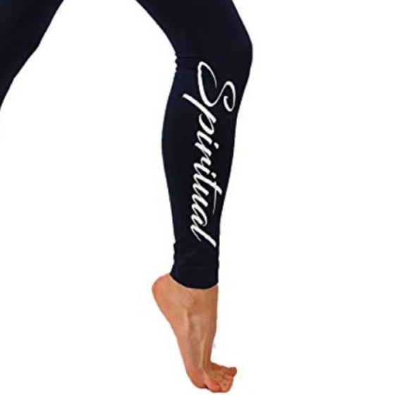 Yoga Power Flex Word Printed Compress - Picture 3 of 3